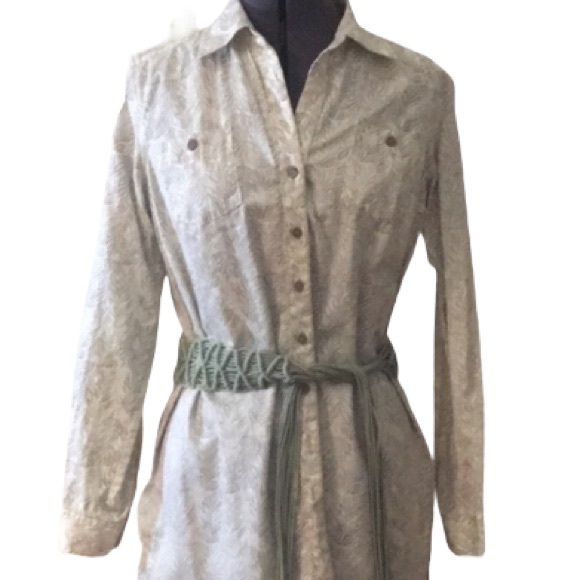 Sigred Olsen Leaf Print Tunic with Belt Size Small - Picture 5 of 12